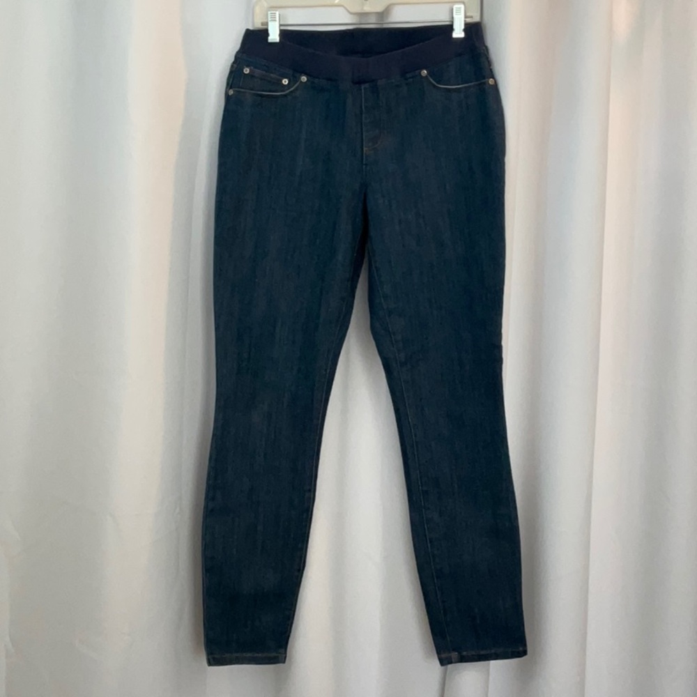 Boston Proper Rio Pull On Medium Wash Denim Skinny Jeans Leggings Women Size 10